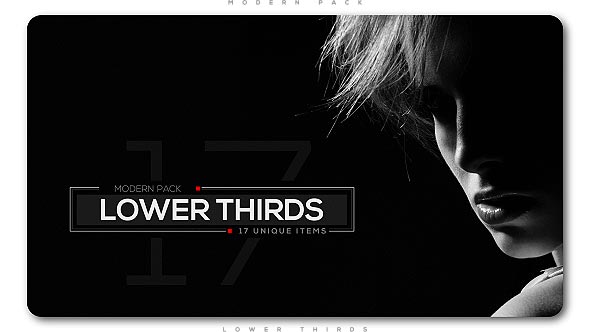 Modern Lower Thirds Pack Video Displays template preview