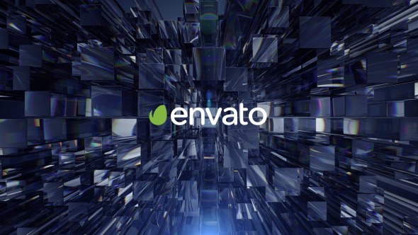 Videohive Glass Columns Logo Openers template preview