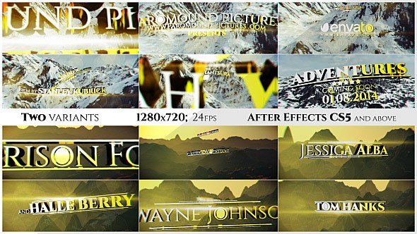 Videohive Adventures Openers template preview