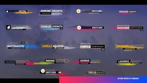 Videohive Business Colored Stripes Titles Titles template preview