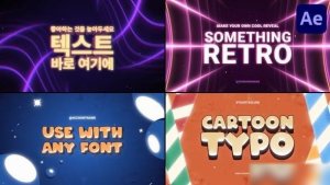 Videohive Cartoon Typography Slides | After Effects 49509755 Openers template preview