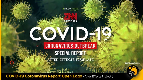 Videohive COVID-19 Coronavirus Report Open Logo Openers template preview