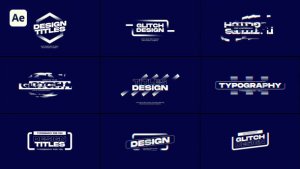 Videohive Glitch Titles 59312153 Titles template preview