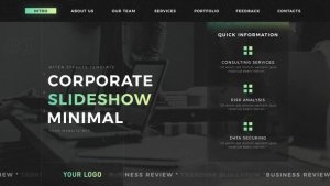 Videohive Corporate Minimal Slideshow Video Displays template preview