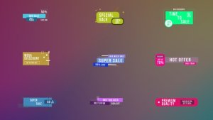 Videohive Colorful Sale Titles | AE Titles template preview