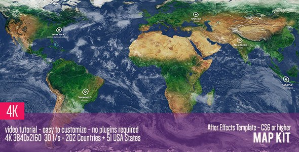 Map Kit Video Displays template preview