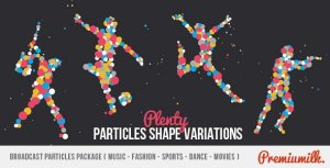 Broadcast Particles Package Video Displays template preview