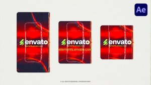 Videohive Vertical Retro Glitch Logo Logo Stings template preview