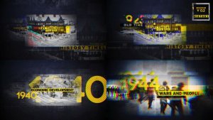 Videohive History Timeline V2 Video Displays template preview
