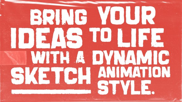Videohive Sketch Effect Hand-Drawn Style Elements template preview