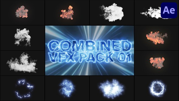 Videohive Combined VFX Pack for After Effects Elements template preview