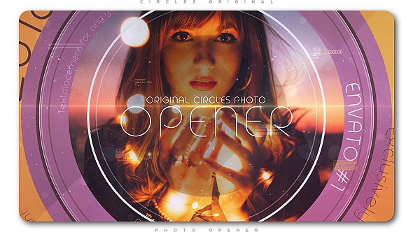Videohive Circles Original Photo Opener Openers template preview