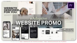 Adaptive Website Promo Premiere Pro template preview
