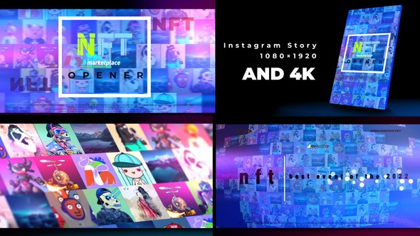Videohive NFT Modern and Fast Dynamic Opener Video Displays template preview