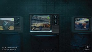 Videohive Old Television Screen Mockup 60203113 Openers template preview