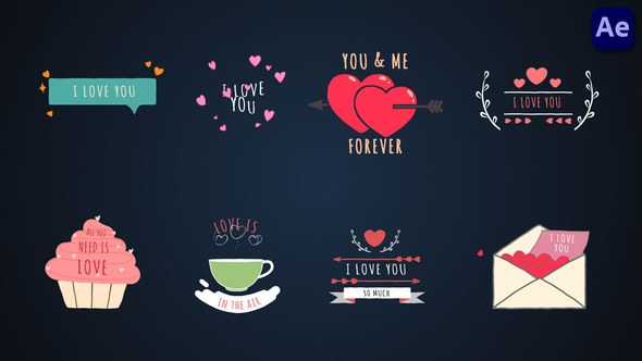 Videohive Valentine's Day titles [After Effects] Titles template preview