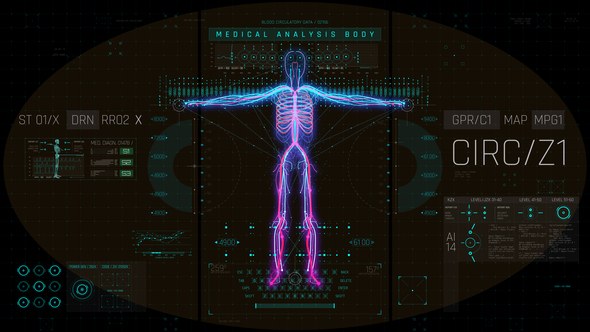 Videohive HUD Medical Nervous Elements template preview