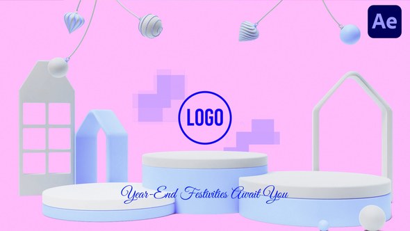 Videohive Corporate Christmas Cheer Logo Stings template preview