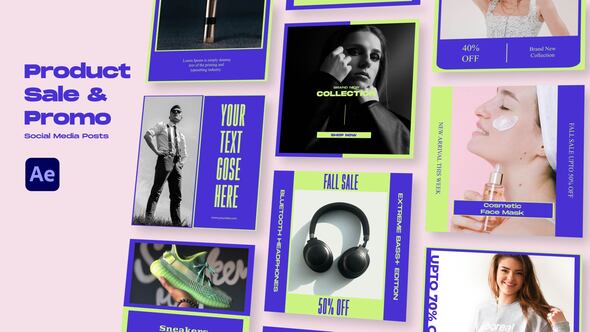 Videohive Product Sale and Promo Social Media Posts Product Promo template preview