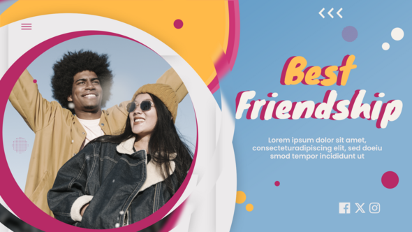 Videohive Best Friendship Slideshow Video Displays template preview