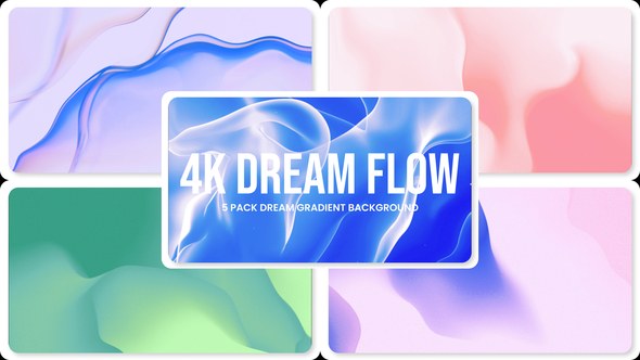 Videohive 4K Dream Gradient Flow Elements template preview
