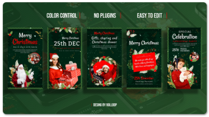 Videohive Merry Christmas Stories V3 Openers template preview