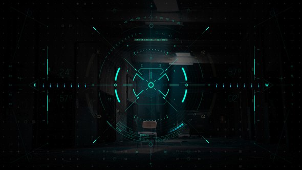 Videohive HUD UI Game Warrior Target 1 Elements template preview