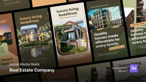 Videohive Reels - Real Estate Company After Effects Project Files Broadcast-packages template preview
