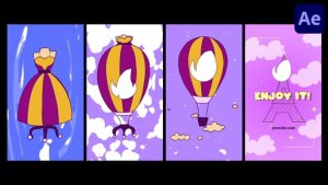 Videohive Vertical Travel Morphing Logo for After Effects Logo Stings template preview