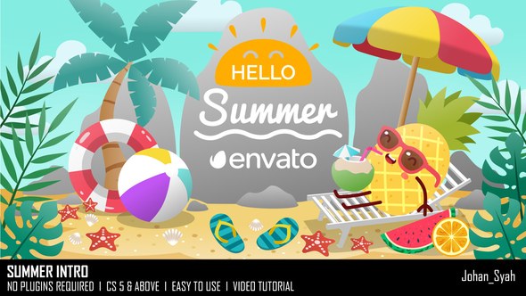 Videohive Summer Intro 52903821 Openers template preview