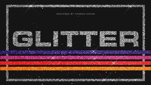 Videohive Glitter Titles template preview