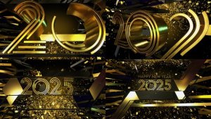 Videohive Happy New Year Greetings 2025 Elements template preview
