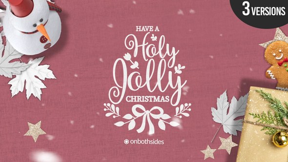 Videohive Christmas Festive Slideshow Video Displays template preview