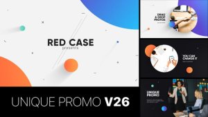 Unique Promo v26 | Corporate Presentation Video Displays template preview