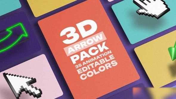 Videohive 3D Arrow Pack