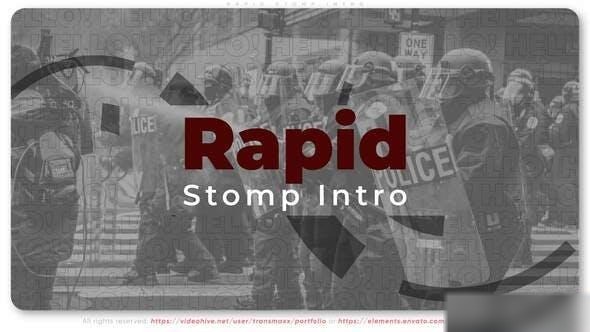 Videohive Rapid Stomp Intro Openers template preview