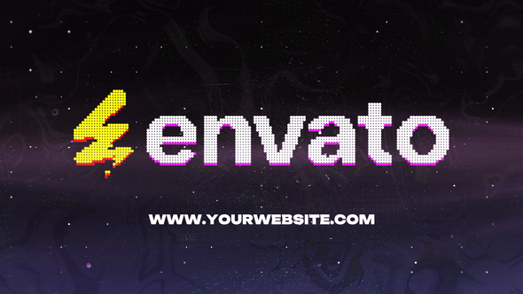 Videohive Pixel Glitch Logo 59373377 Logo Stings template preview