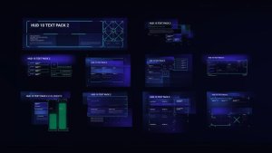 Videohive HUD 10 TEXT PACK 2 Titles template preview