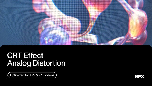 Videohive CRT Effect Overlay Elements template preview
