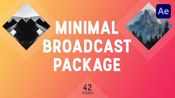Minimal Broadcast Package Video Displays template preview