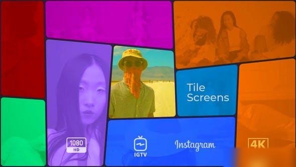 Videohive Tile screens Openers template preview