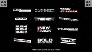 Videohive Bolt Titles | After Effects Titles template preview
