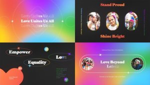 Pride Opener Mogrt Premiere Pro template preview