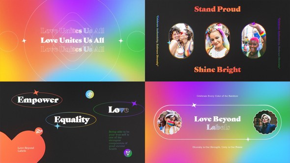 Pride Opener Mogrt Premiere Pro template preview