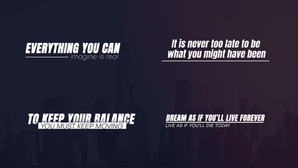 Videohive Minimal Titles 55243689 Titles template preview