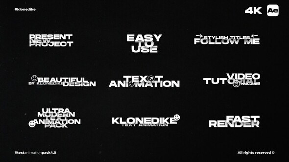 Videohive Text Animation 4.0_AE Titles template preview