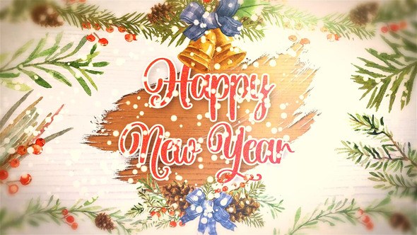 Videohive New Year Wishes Titles Titles template preview