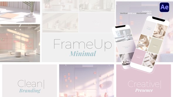 Videohive FrameUp | Minimal Video Displays template preview