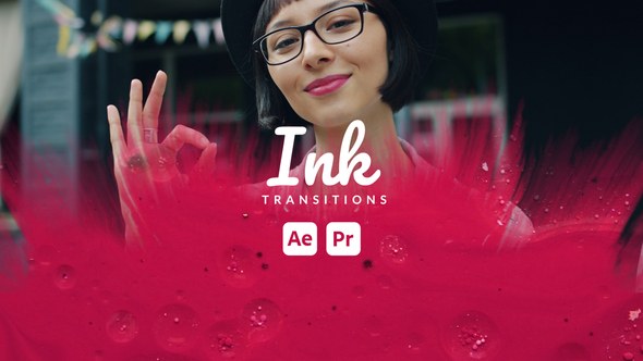 Videohive Ink Transitions 43264177 Elements template preview