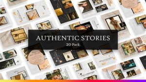 Videohive 20 Authentic Instagram Stories Broadcast-packages template preview